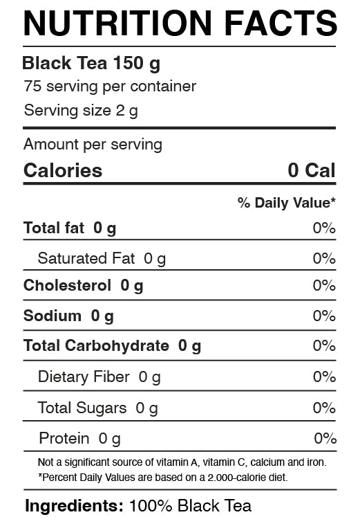 Siyah Çay Metal Kutu 150gr