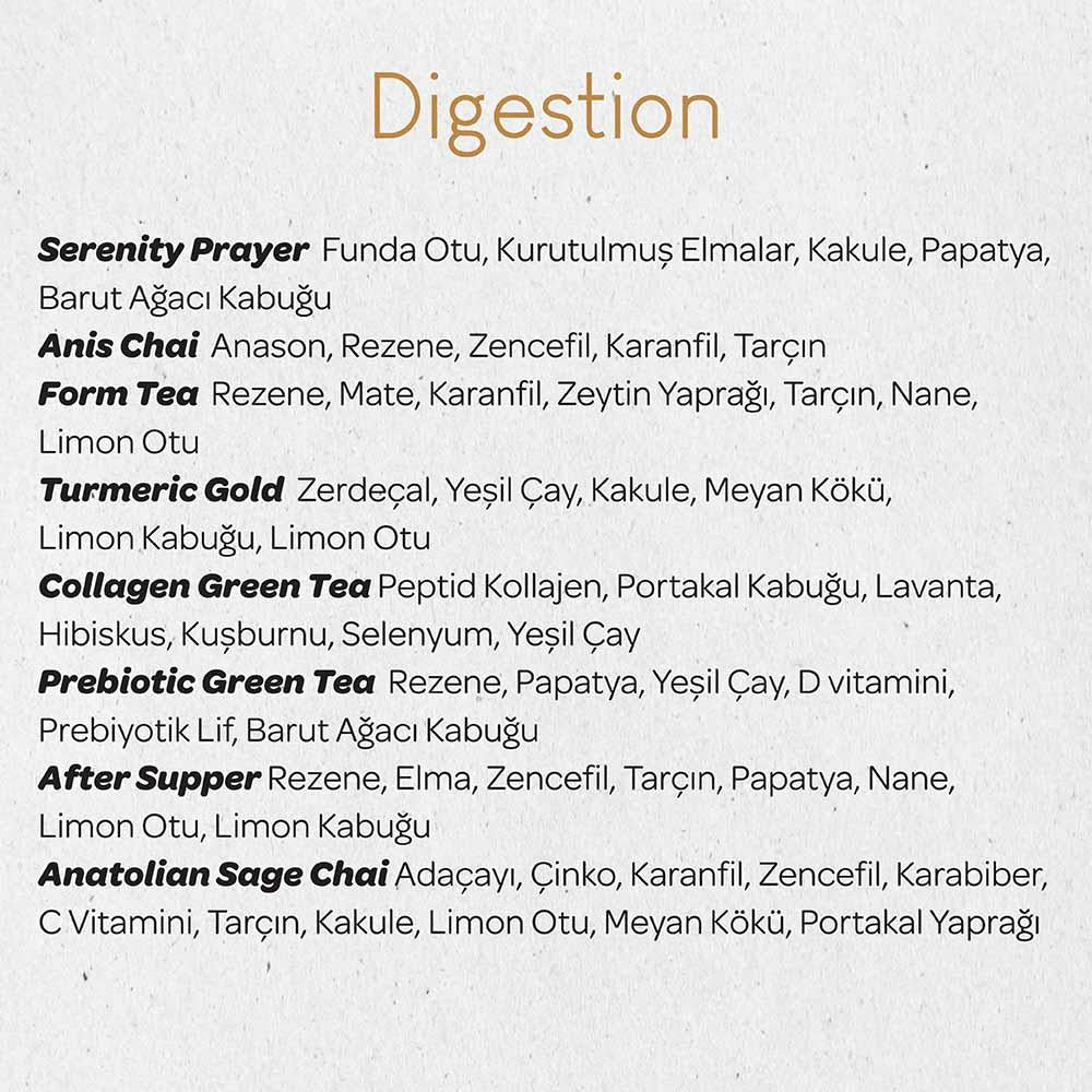 Sindirim Destekleyici Bitki Çayı Seti