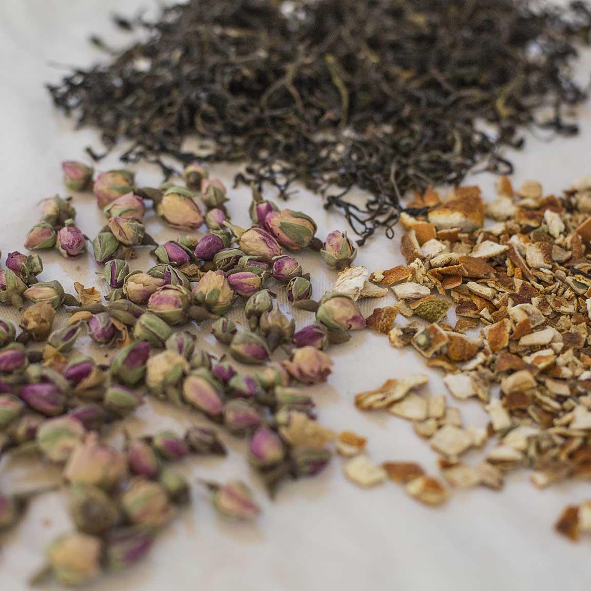 Yeşil Çay Harmanı Portakal Kabuğu, Gül