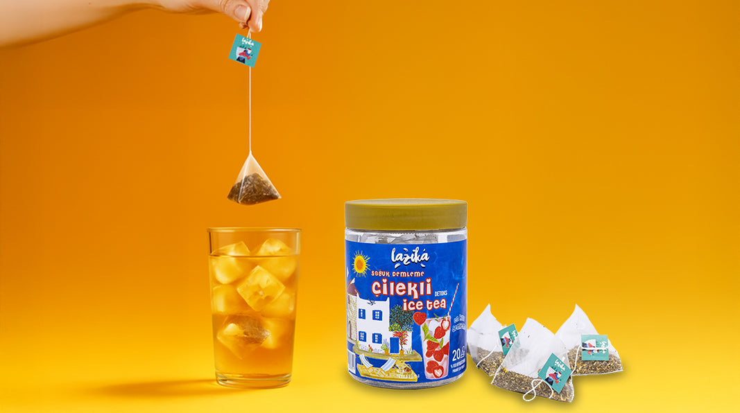 Soğuk Demleme Naneli Çilekli Aromalı Detoks Çayı