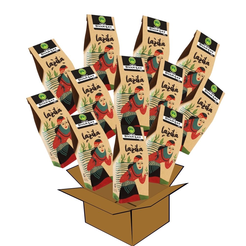Lazika Siyah Çay 400g — Rize Ardeşen yüksek köy mayıs hasadı, ilk hasat, çift filtreli tozsuz siyah çay, berrak ve güçlü lezzet, 400g