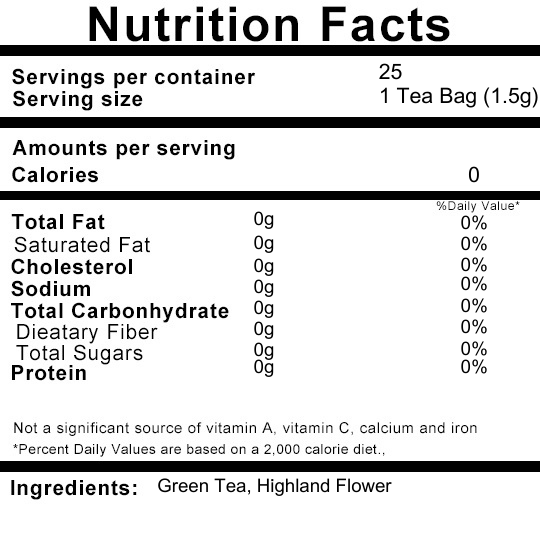 Yeşil Çay Harmanı Yayla Çiçeği