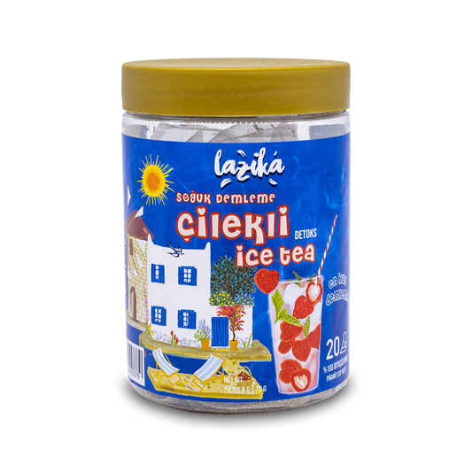 Soğuk Demleme Naneli Çilek Aromalı Detoks Soğuk Çay