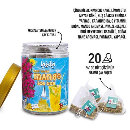 Soğuk Demleme Naneli Mango Aromalı Soğuk Çay