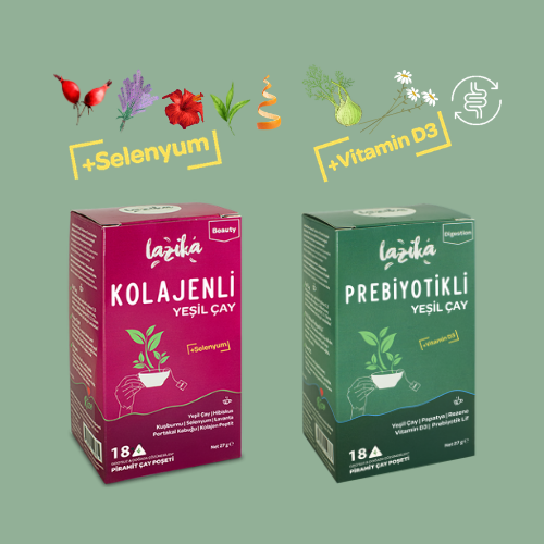 Avantajlı İkili Set Kolajenli ve Prebiyotikli Yeşil Çay