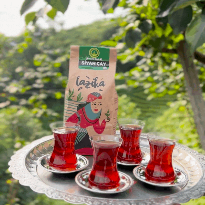 Lazika tea visuals from the Hakkımızda store slider