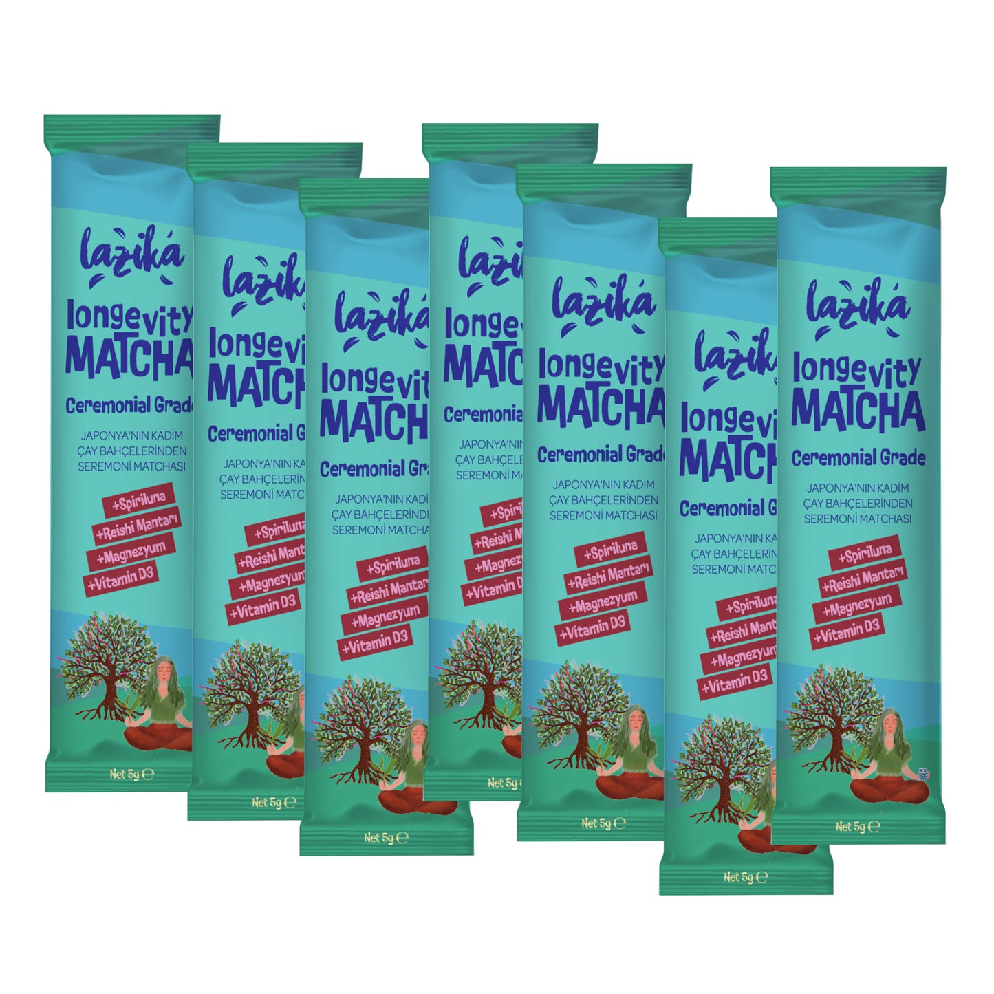 Longevity Matcha, 7 sachets, 35 g