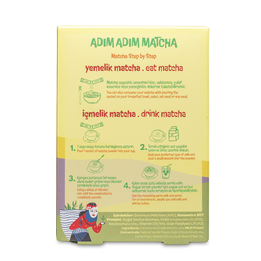 Prebiyotik Matcha, 7 saşe, 35 gr