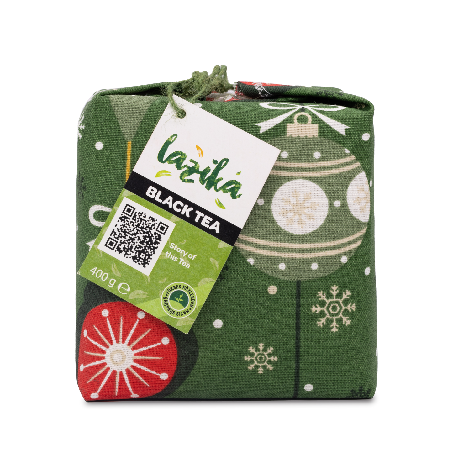 Desenli Bez Ambalaj Siyah Çay