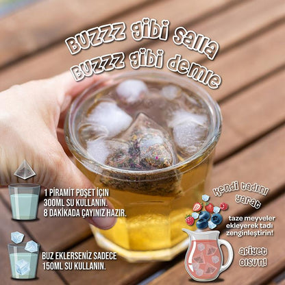 Soğuk Demleme Naneli Çilek Aromalı Detoks Soğuk Çay