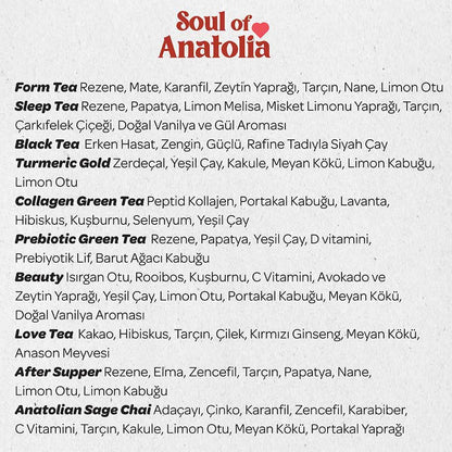 Soul of Anatolia Bitki Çayı Seti