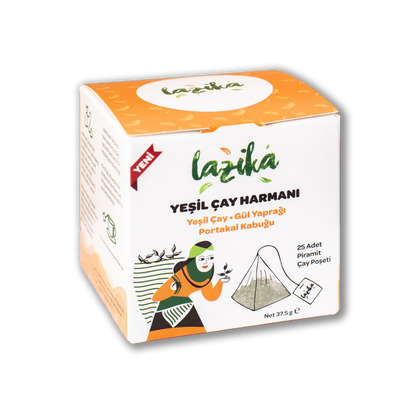 Yeşil Çay Harmanı Portakal Kabuğu, Gül